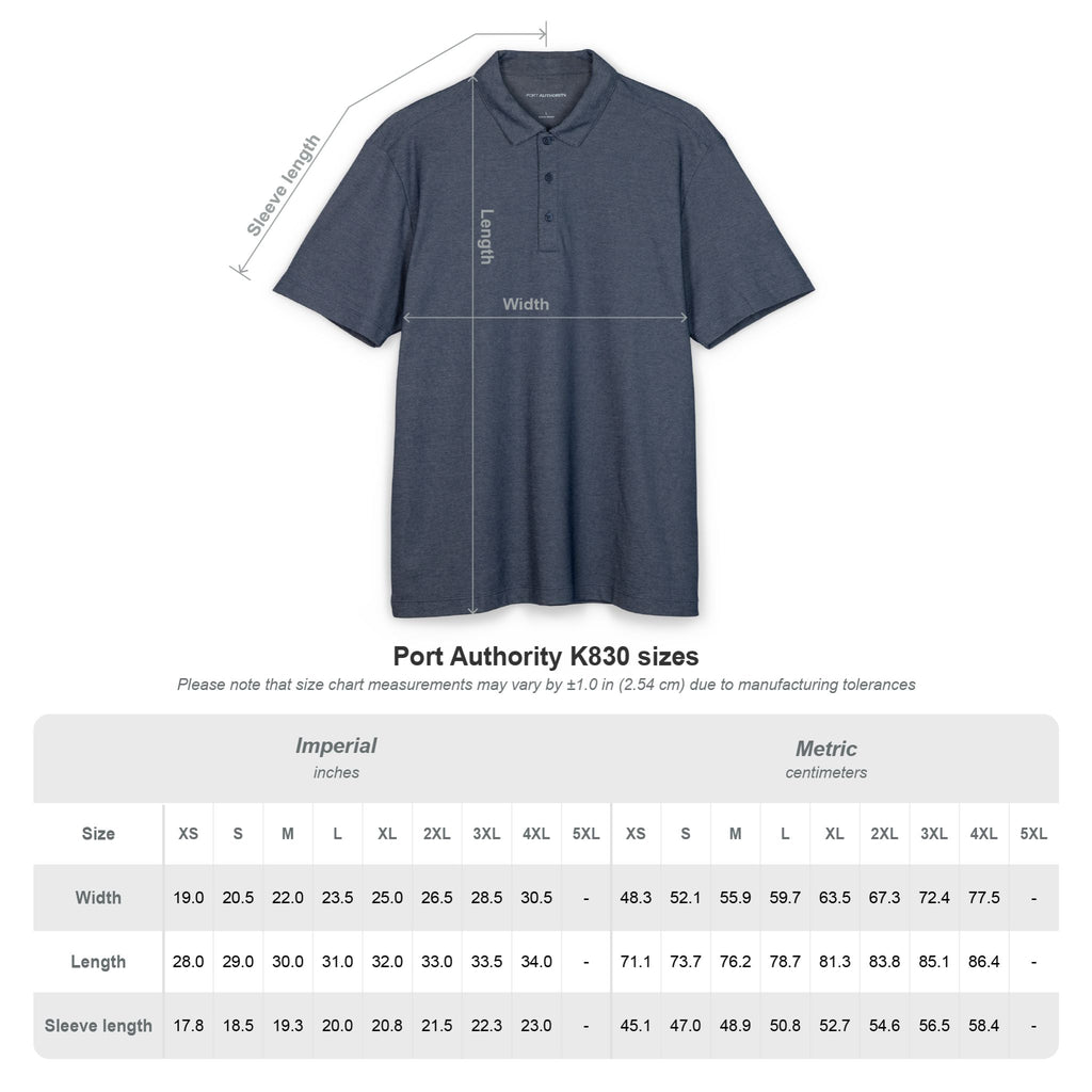 Embroidered TMG Logo Polo — Fine Pique Blend