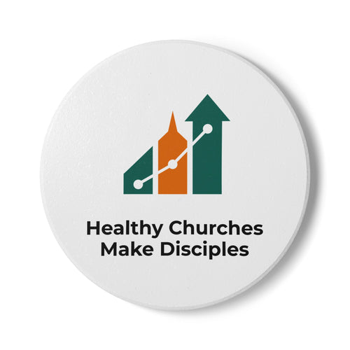 Ceramic Coaster — "Healthy Churches Make Disciples" Logo Drink Coaster