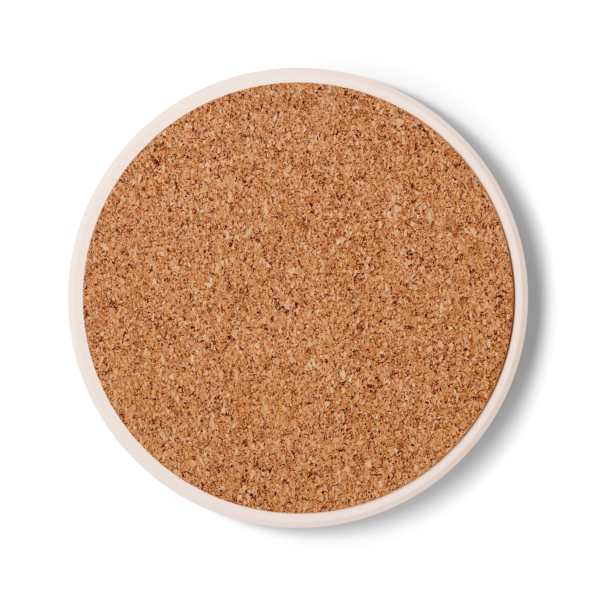 Ceramic Coaster — Minimal Growth Arrow Logo Coaster (Business/Office Drink Mat)